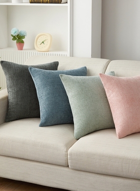 客厅沙发靠垫大抱枕雪尼尔轻奢加厚大靠背卧室床头奶油风飘窗靠枕