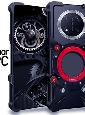 适用于荣耀X9C金属手机壳X9B铝合金保护套X9A防摔X8C硬外壳X8B旋转隐形支架X8A透气散热挂绳高级新款潮男个性