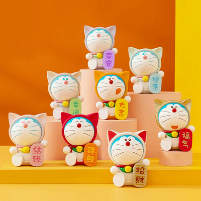 哆啦A梦福气满满潮玩礼物盲盒