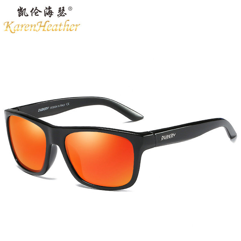 DUBERY热销新款运动偏光太阳镜速卖通热卖款炫彩眼镜树脂户外墨镜