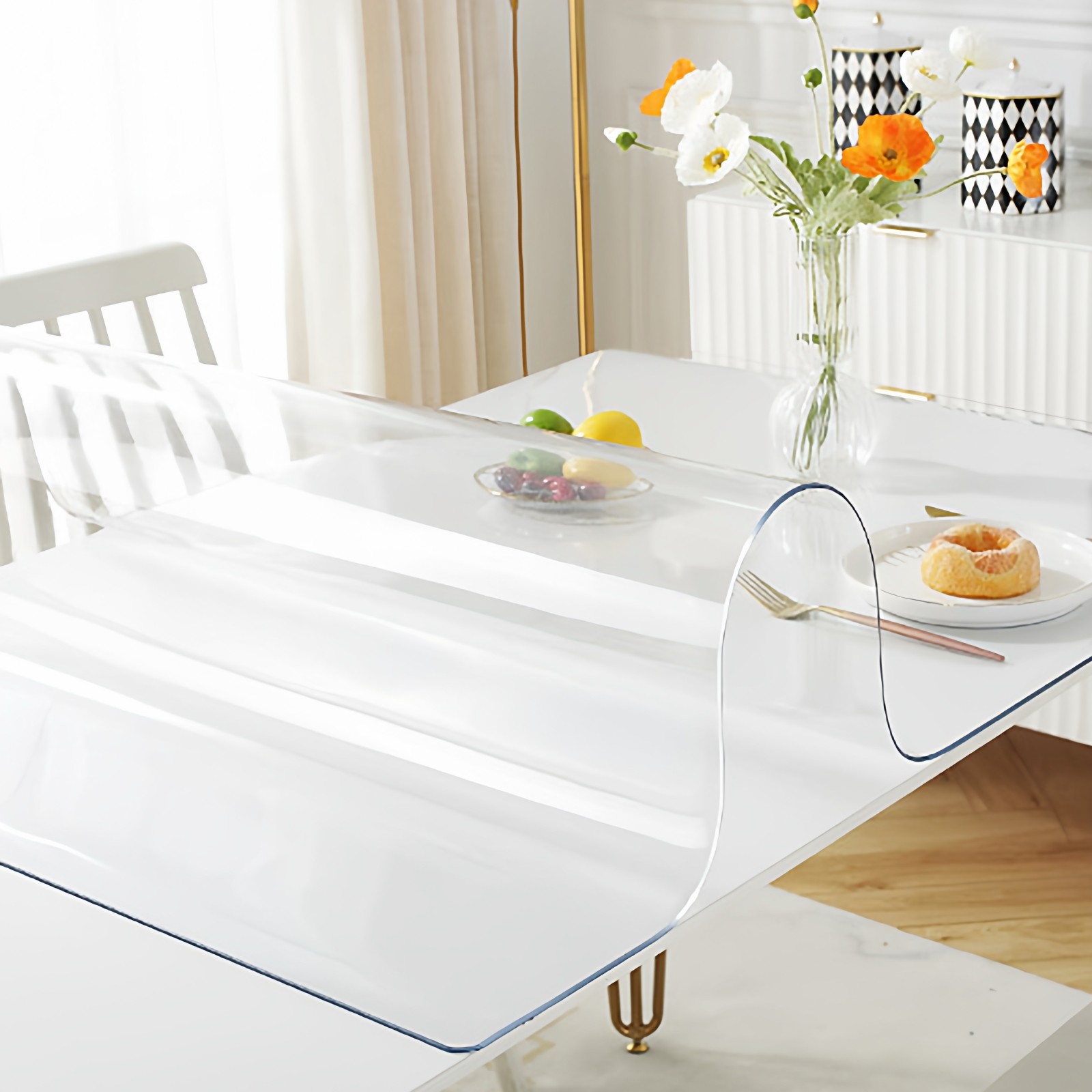 软玻璃PVC桌布防水防油防烫中式茶几餐桌垫透明红实木桌面保护膜,居家布艺,桌布,淘宝优惠券,粉丝福利购,淘宝优惠卷