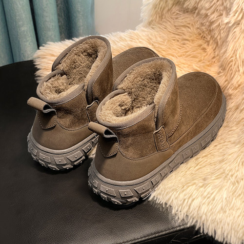 桑坡全羊毛雪地靴男女款2025冬季羊皮毛一体户外零下40°保暖棉鞋