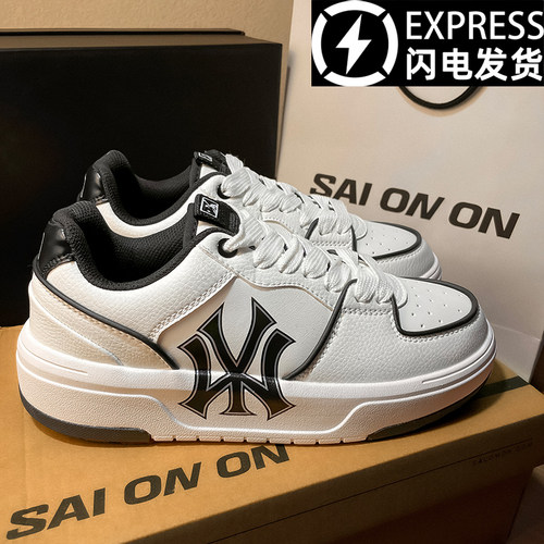 香港正品纽约洋基队老爹鞋男女款2026新款百搭情侣款时尚休闲板鞋