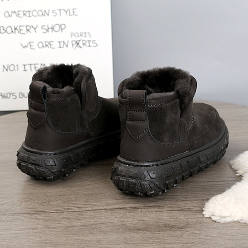 桑坡新款雪地靴男女鞋冬季加绒2025澳洲羊皮毛一体保暖全羊毛棉鞋