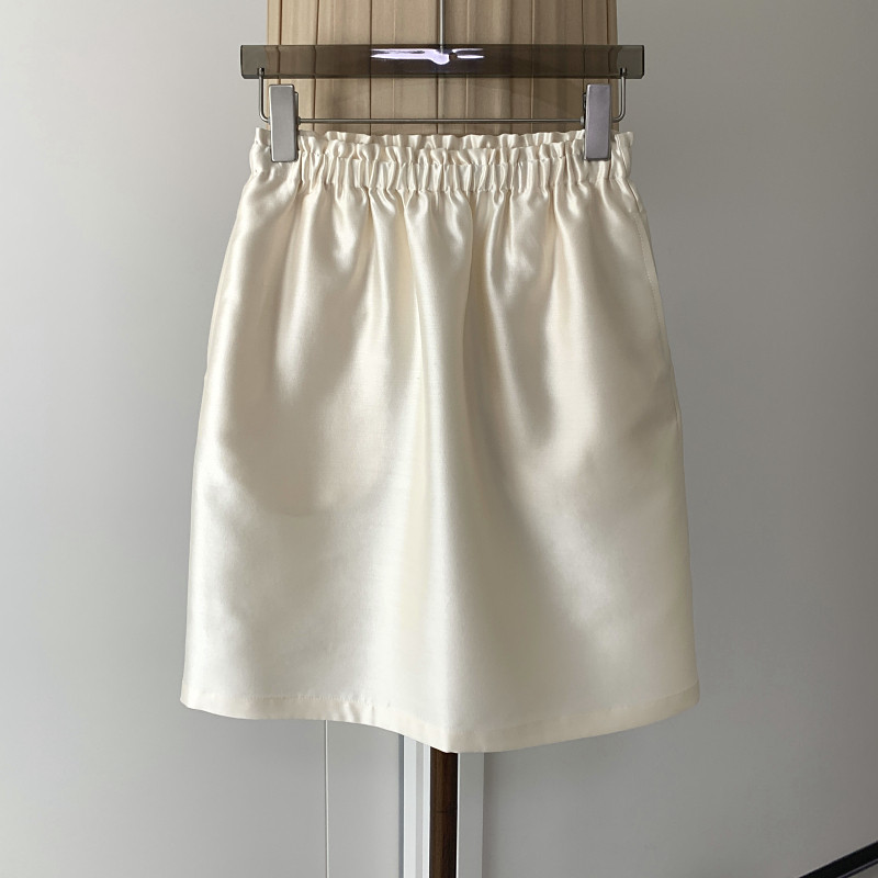 百搭及简高及 重磅真丝羊毛气质松紧腰显瘦A字短半身裙女2026春,女装/女士精品,半身裙,淘宝优惠券,粉丝福利购,淘宝优惠卷