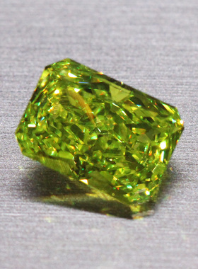 雷迪恩冰花切割金绿宝石橄榄石裸石戒面长方形黄绿色翠榴石俄罗斯