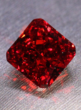 雷迪恩冰花切面石榴石帕德玛红色珠宝裸石宝石镶嵌首饰戒面本命年