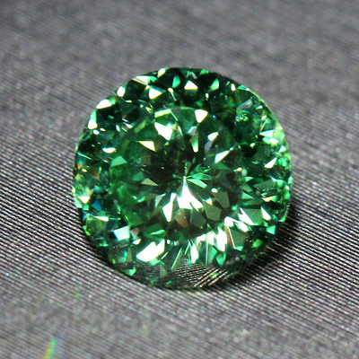 圆形星空切沙弗莱裸石戒指