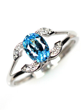 蛋形原创设计风送女友海蓝宝石