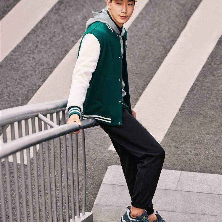 Skechers斯凯奇新款男士户外舒适速干休闲运动裤针织长裤P423M042