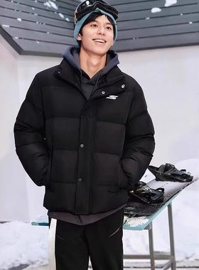 Skechers斯凯奇男女同款冬季时尚立领百搭保暖羽绒外套P423U038