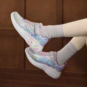 Skechers斯凯奇女孩甜美独角兽舒适耐磨魔术贴休闲运动鞋 312079L