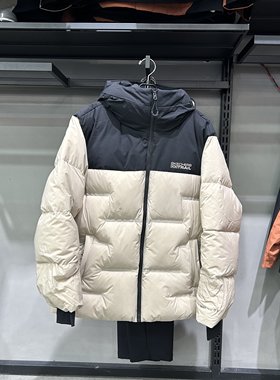 Skechers斯凯奇秋冬男士时尚拼接加厚保暖御寒羽绒外套P425M165