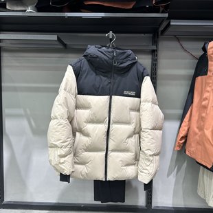 Skechers斯凯奇秋冬男士时尚拼接加厚保暖御寒羽绒外套P425M165