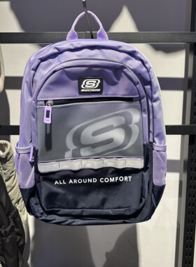 Skechers斯凯奇儿童防沾水百搭大容量时尚便携双肩背包L325K044