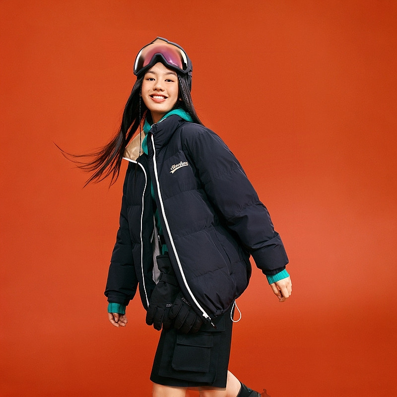 斯凯奇保暖男女羽绒外套