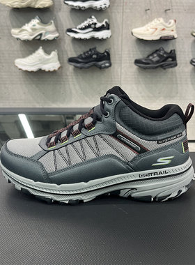 Skechers斯凯奇2024秋季男士舒适百搭简约中帮户外跑步鞋220759C