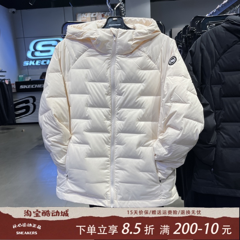 斯凯奇保暖女款羽绒外套