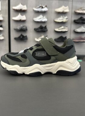 Skechers斯凯奇男童时尚百搭防滑耐磨魔术贴休闲鞋405346L