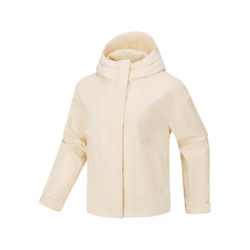 Skechers斯凯奇秋冬女士纯色百搭保暖运动梭织连帽外套P126W044