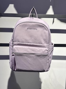 Skechers斯凯奇男女同款大容量纯色百搭简约通勤双肩背包P126U016