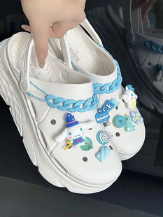 Skechers斯凯奇夏季女款凉鞋泡泡鞋轻便舒适厚底洞洞鞋拖鞋111127