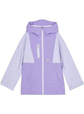 Skechers斯凯奇女童秋冬宽松防水舒适梭织连帽外套冲锋衣P324G041