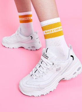 Skechers斯凯奇男女春秋复古厚底运动鞋老爹鞋52676熊猫鞋11931