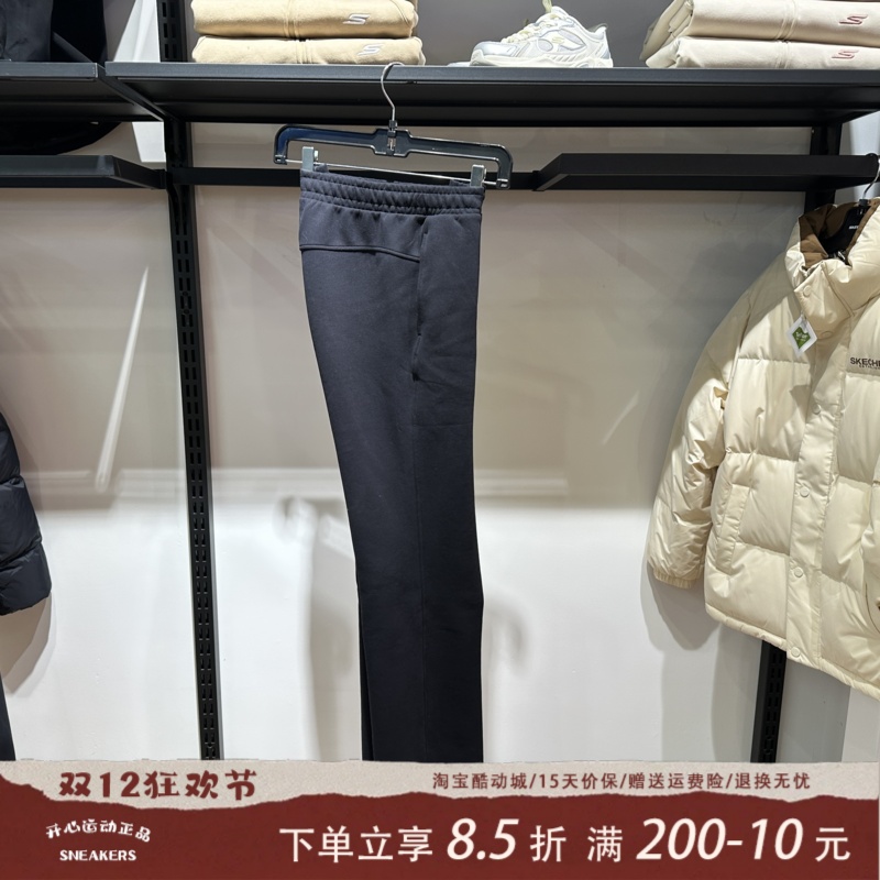 Skechers斯凯奇女士秋季亲肤百搭透气柔软松紧腰休闲长裤P425W041