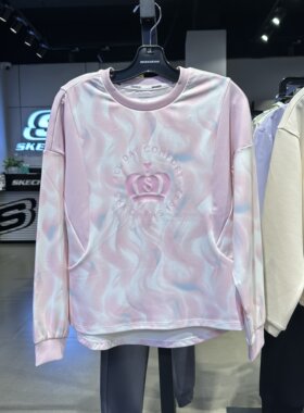 Skechers斯凯奇女童春秋可爱舒适时尚针织套头衫T恤衫P324G005