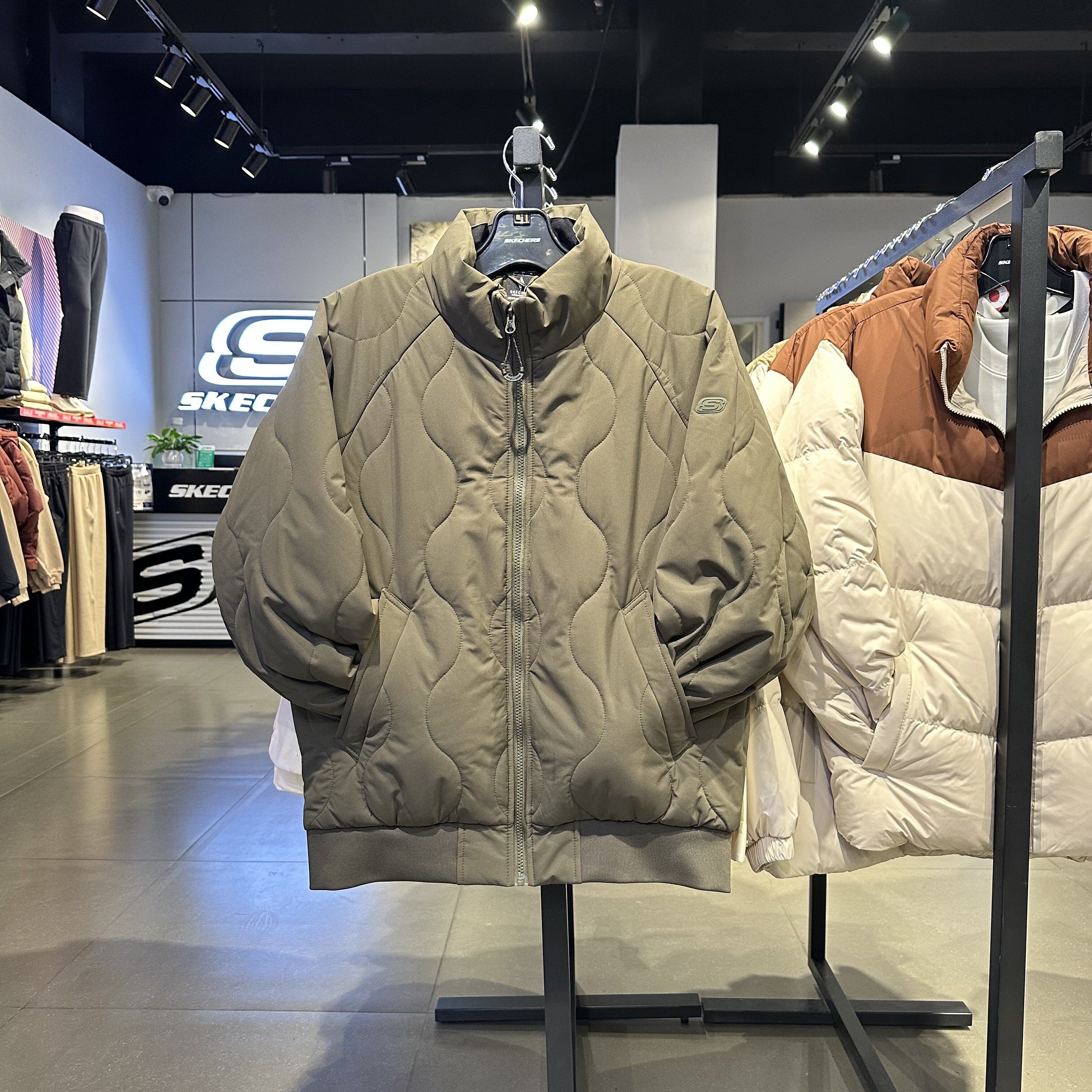 Skechers斯凯奇男士秋冬保暖舒适立领百搭裥棉外套棉服L425M058,运动服/休闲服装,运动茄克/外套,淘宝优惠券,粉丝福利购,淘宝优惠卷