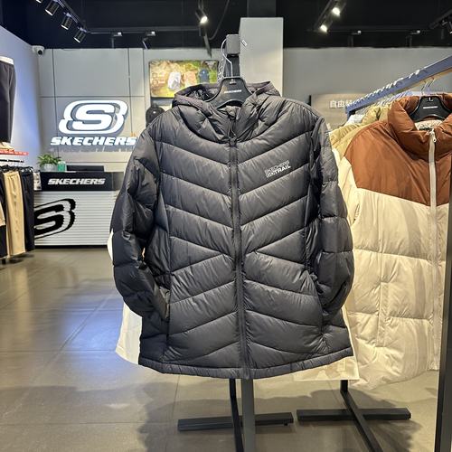 Skechers斯凯奇冬季女士防水防风梭织短款羽绒服外套P425W185
