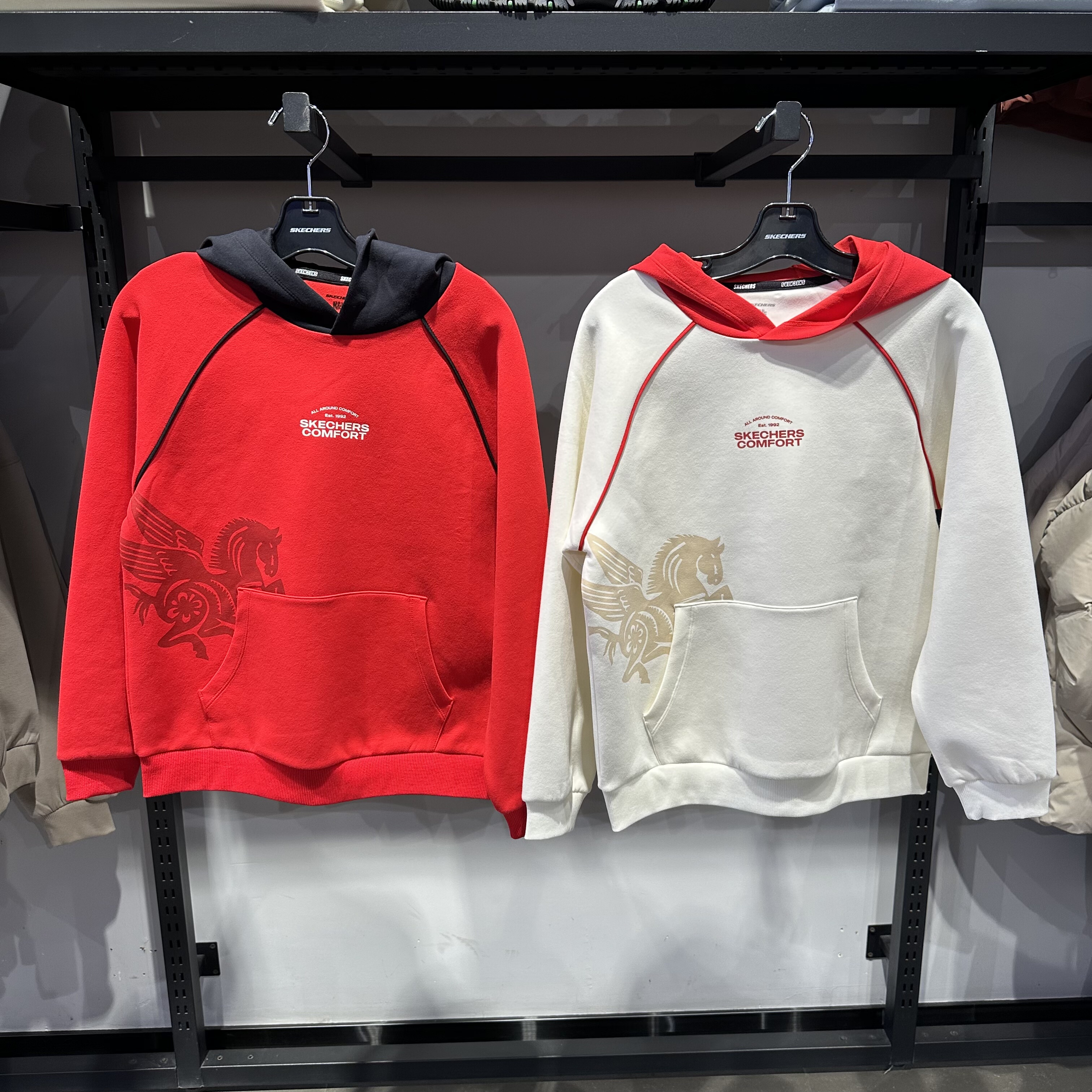 Skechers斯凯奇男孩男童秋冬时尚百搭针织连帽套头卫衣L126B018