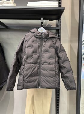 Skechers斯凯奇男孩秋冬纯色百搭保暖锁温连帽羽绒服外套P425B002