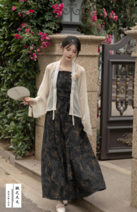 桃之夭夭汉服（点莹）汉元素国风吊带裙夏季新中式改良上衫