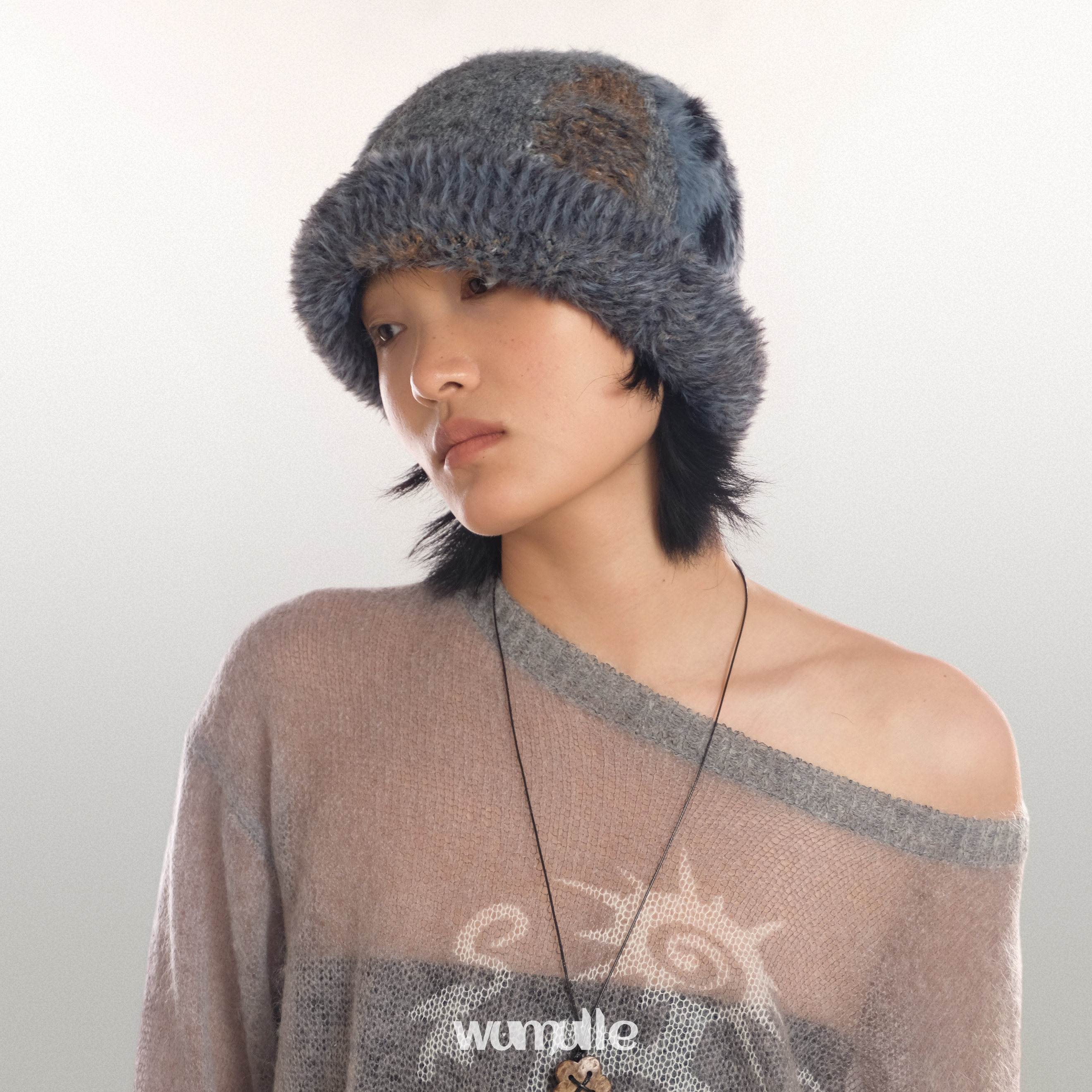 wumulle秋冬复古堆堆帽保暖