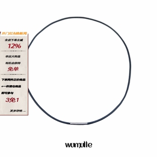 wumulle 细蜡绳项链短款磁吸扣皮绳饰品简约个性锁骨链颈链百搭