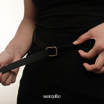 wumulle男女无孔pu简易腰带