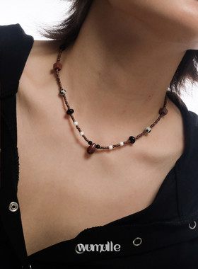 原创设计小众串珠民族风项链