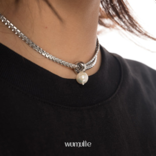 可滑动调节 搭什么都好看B30 甜咸淡水珍珠精致男女项链 wumulle