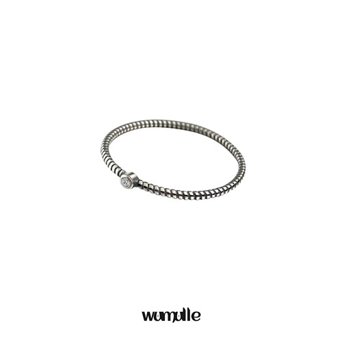 wumulle男女925小众极简做旧戒指