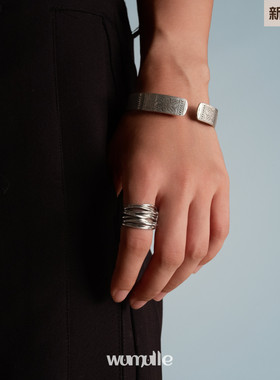 wumulle做旧款泰银缠绕戒指