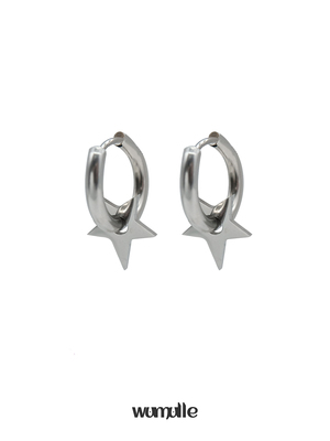 不规则星体钛钢冷酷男女耳饰耳扣