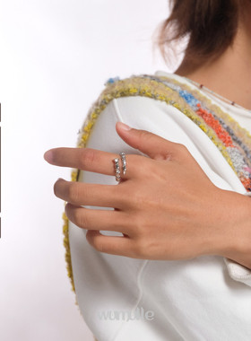 wumulle纯银朋克食指戒指