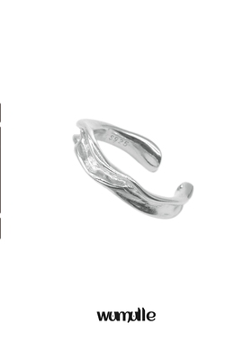 wumulle男女钛钢波浪戒指