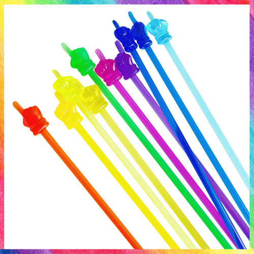 彩虹透明指读棒宝宝戒尺可爱教条