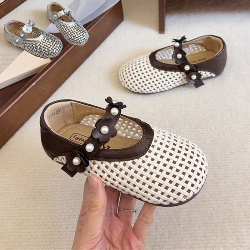 洋气2026年春新款春季镂空透气浅口女童女孩小皮鞋单鞋软底潮酷风,童鞋/婴儿鞋/亲子鞋,皮鞋,淘宝优惠券,粉丝福利购,淘宝优惠卷