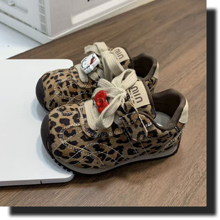 2026新款 软底学步1一3岁半 春秋巨好看幼童小童女宝宝豹纹德训单鞋