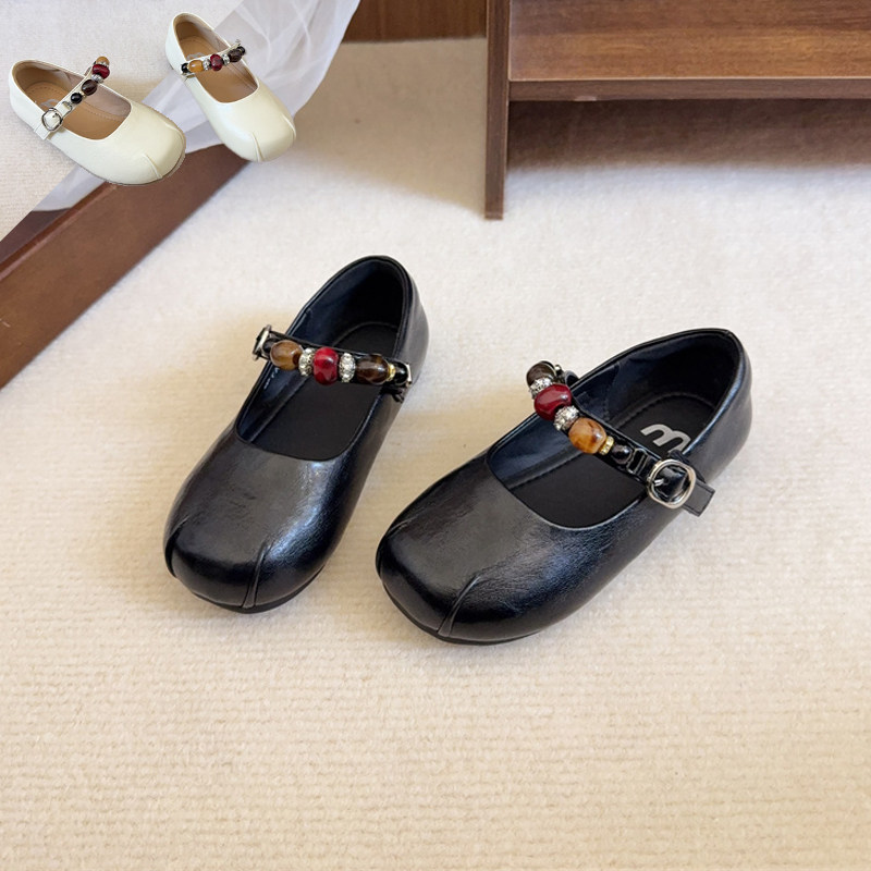 不磨脚不累脚软底公主2026新款女童浅口小皮鞋可爱平底豆豆单鞋子,童鞋/婴儿鞋/亲子鞋,皮鞋,淘宝优惠券,粉丝福利购,淘宝优惠卷