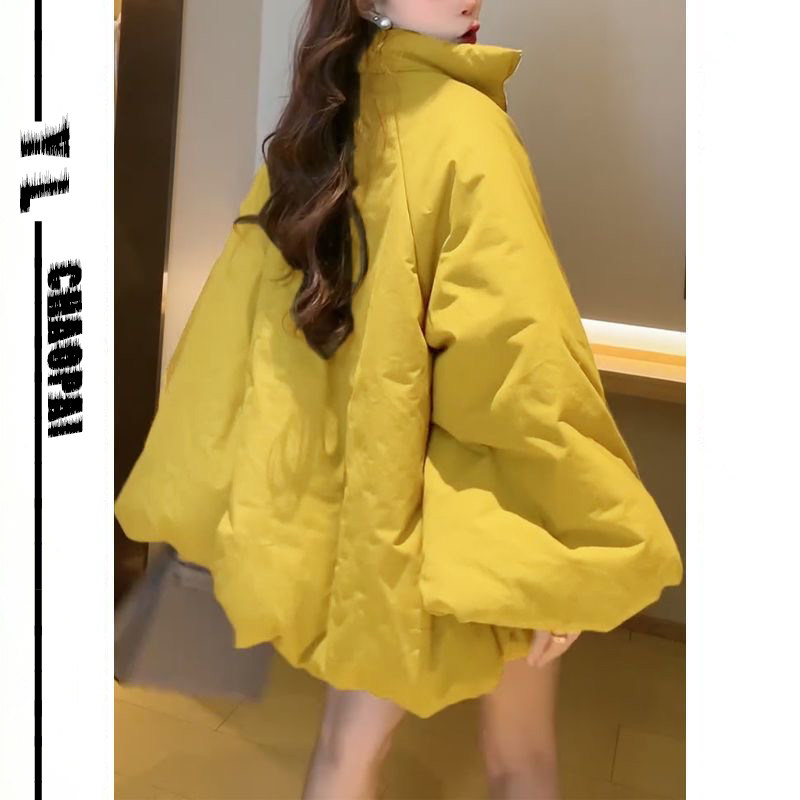 甜美可爱小个子减龄温柔灯笼袖面包棉衣女冬季加厚保暖棉服外套女